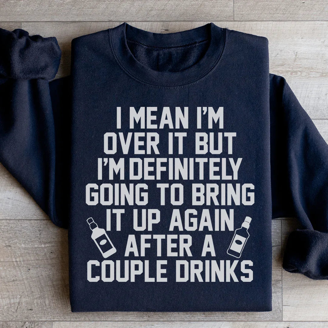 I'm Over It Sweatshirt Black / S Peachy Sunday T-Shirt