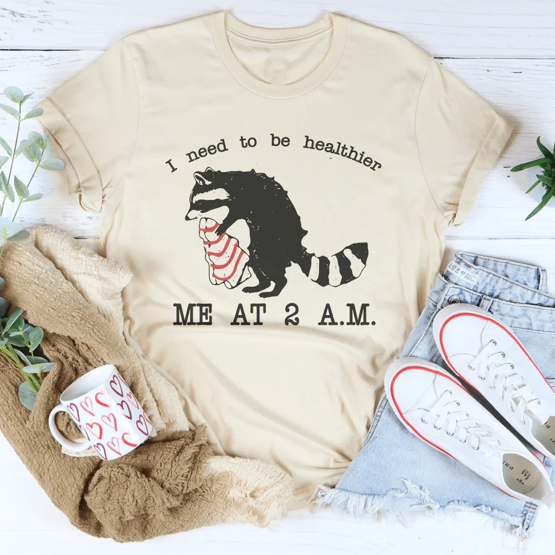 I Need To Be Healthier Me At 2 A.M. Little Debbie Christmas Tee Soft Cream / S Peachy Sunday T-Shirt
