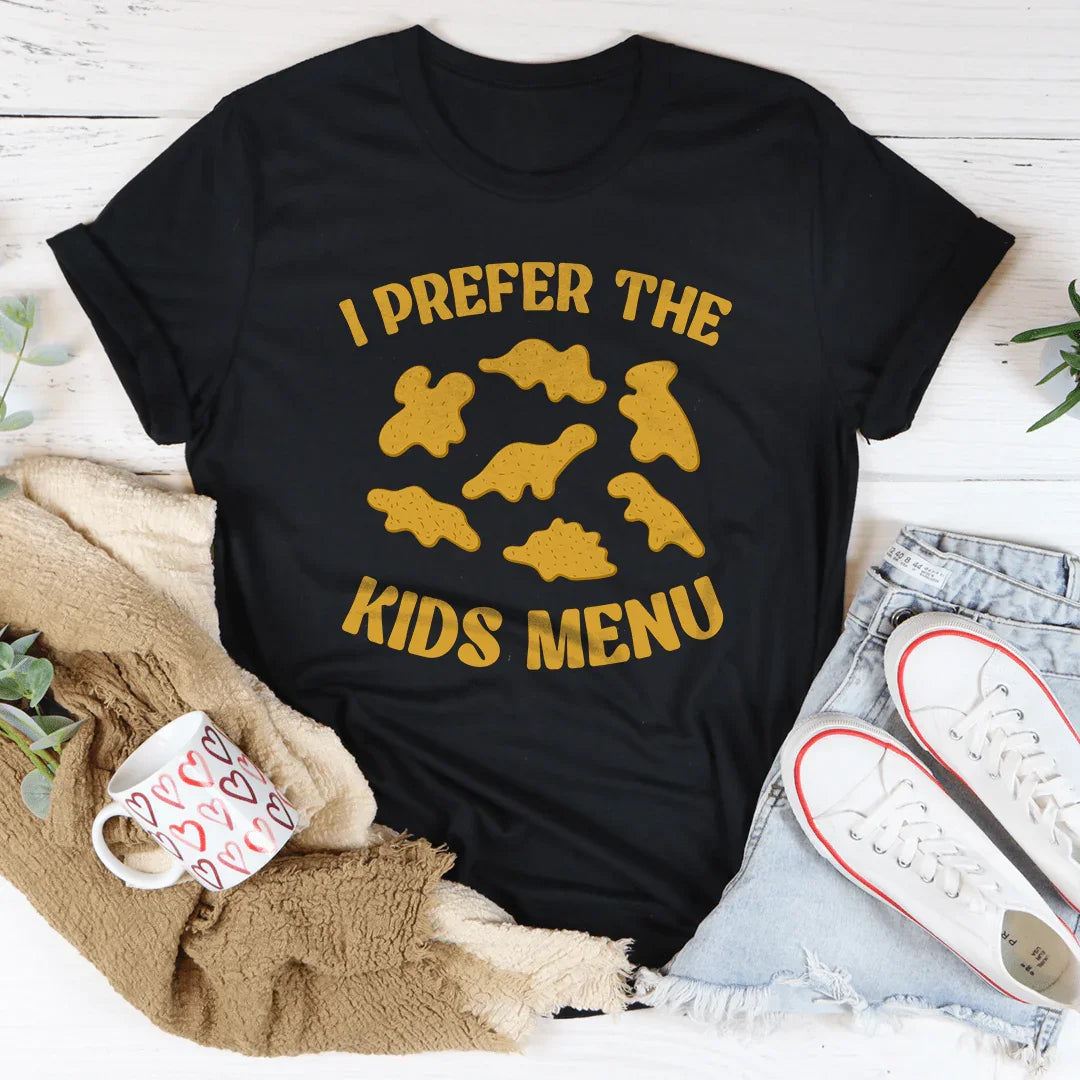 I Prefer The Kids Menu Tee Black Heather / S Peachy Sunday T-Shirt