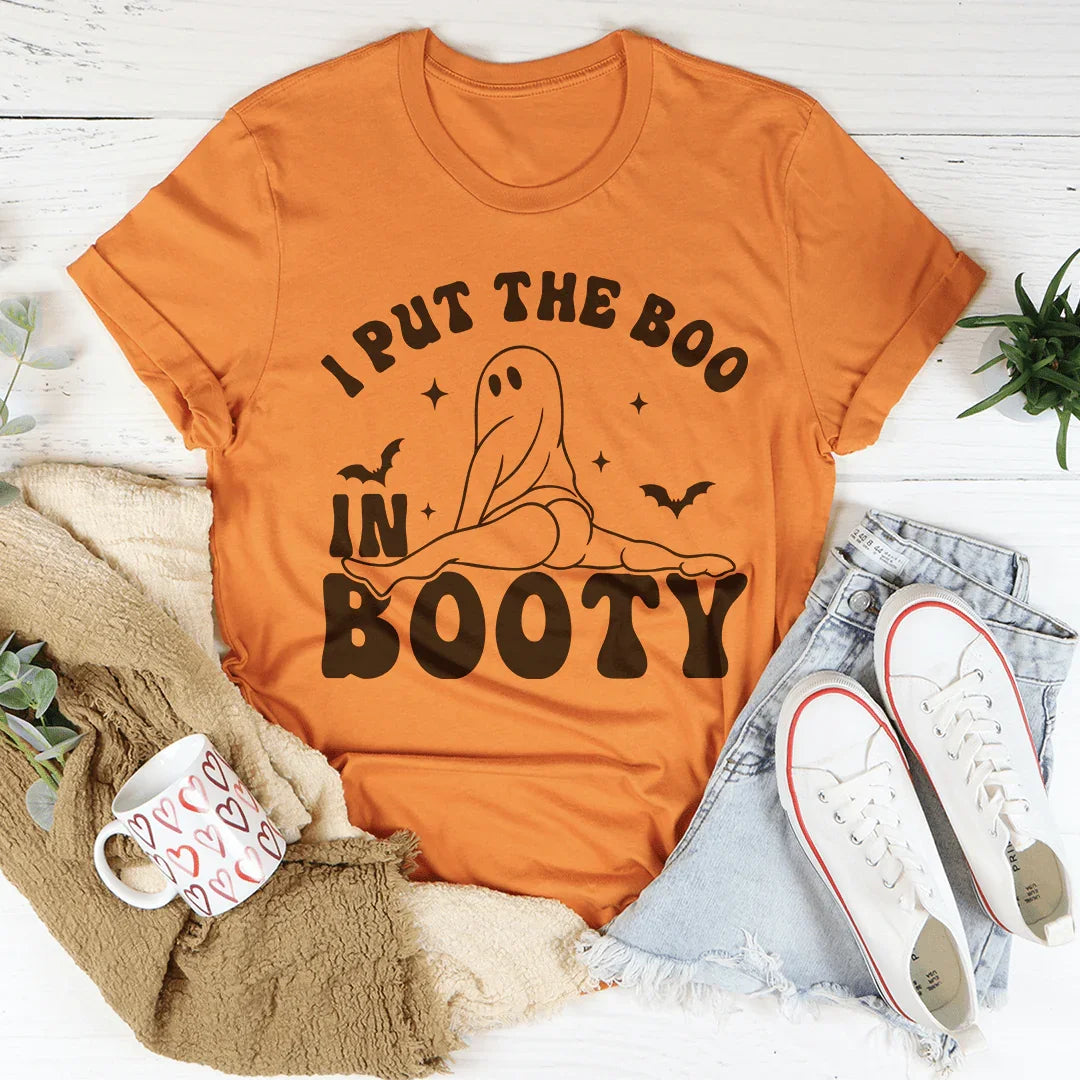 I Put The Boo In Booty Tee Peachy Sunday T-Shirt