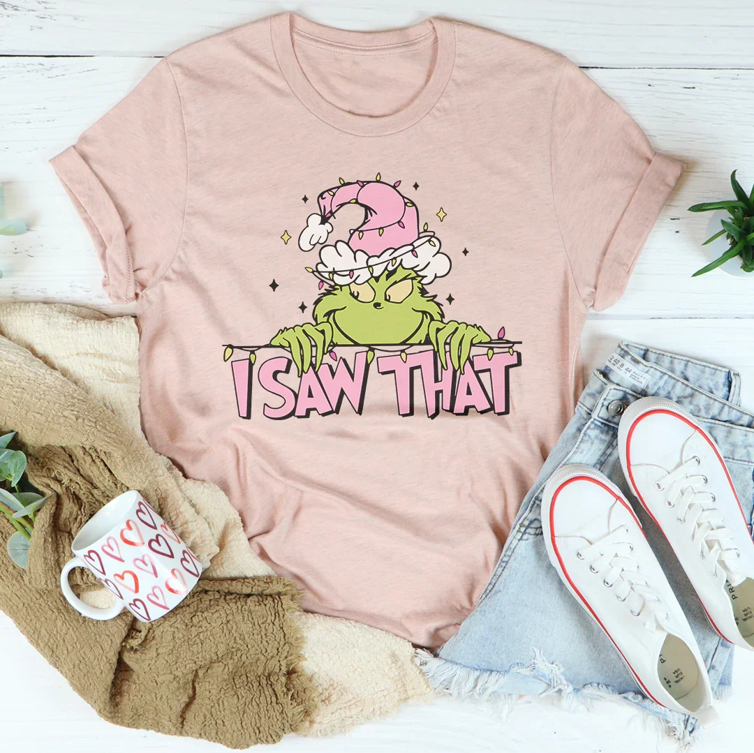 I Saw That Tee Heather Peach / S Printify T-Shirt T-Shirt