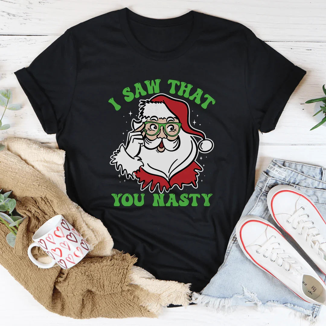 I Saw That You Nasty Tee Black Heather / S Peachy Sunday T-Shirt