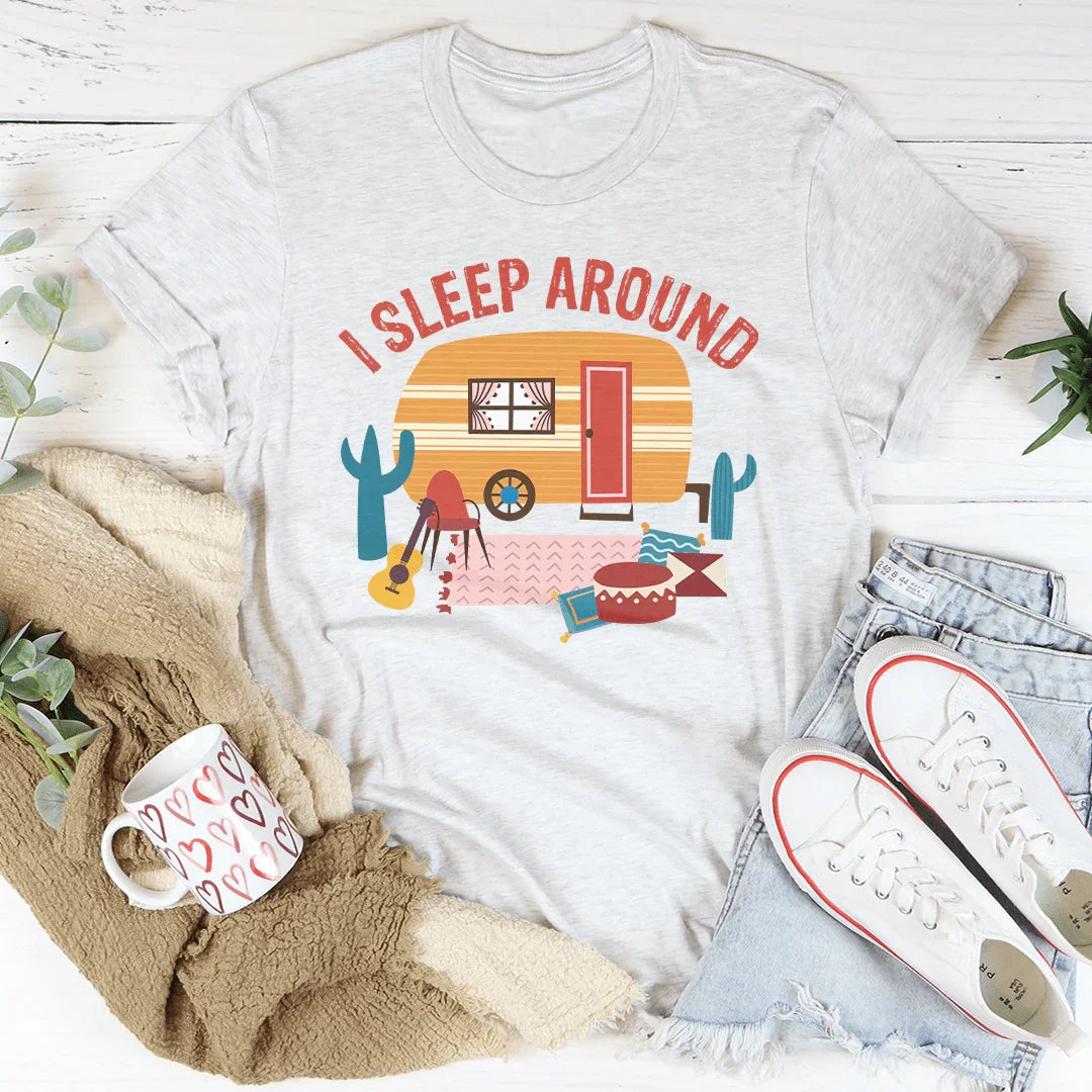 I Sleep Around Tee Ash / S Peachy Sunday T-Shirt