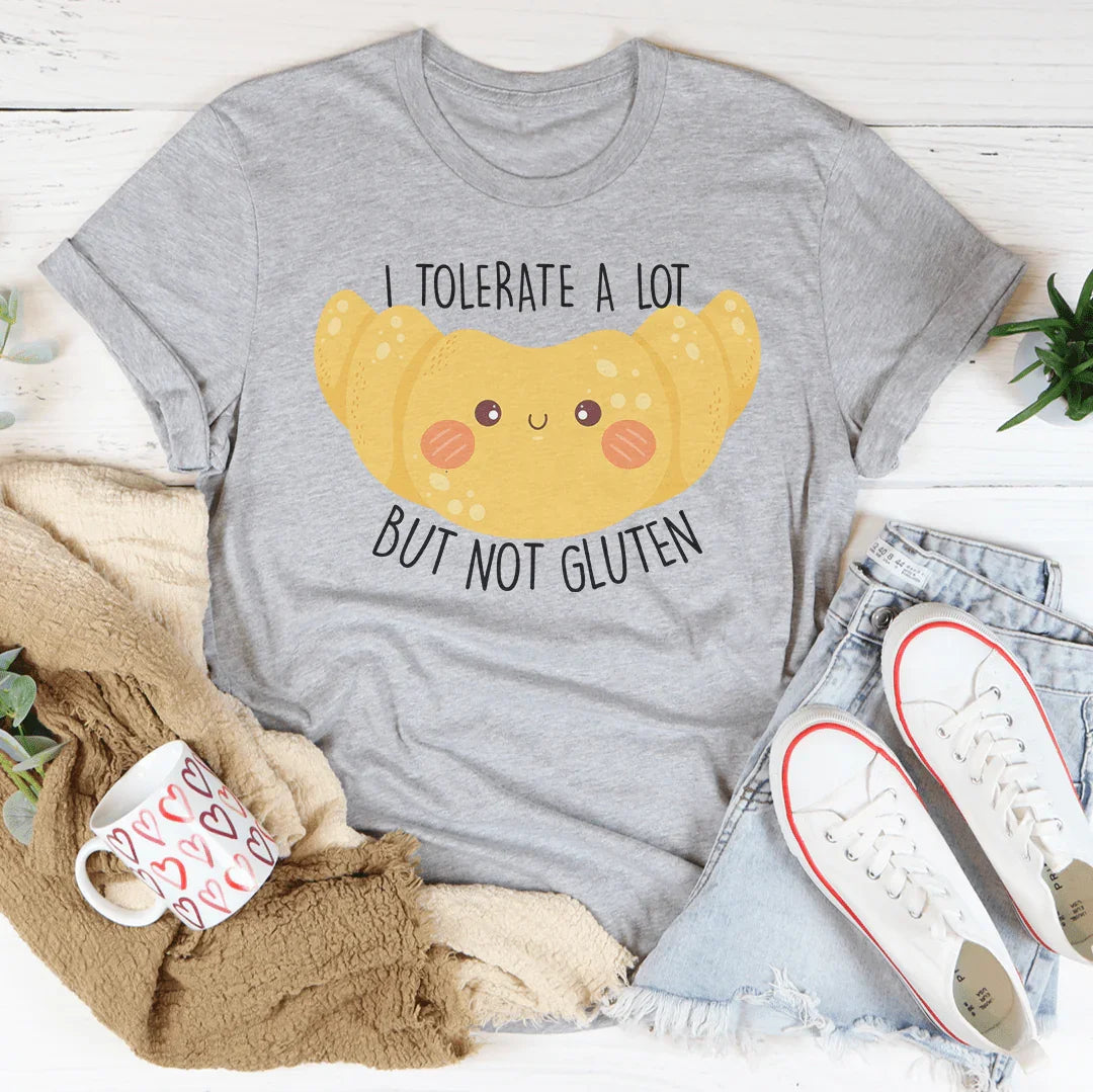 I Tolerate A Lot But Not Gluten Tee Athletic Heather / S Peachy Sunday T-Shirt