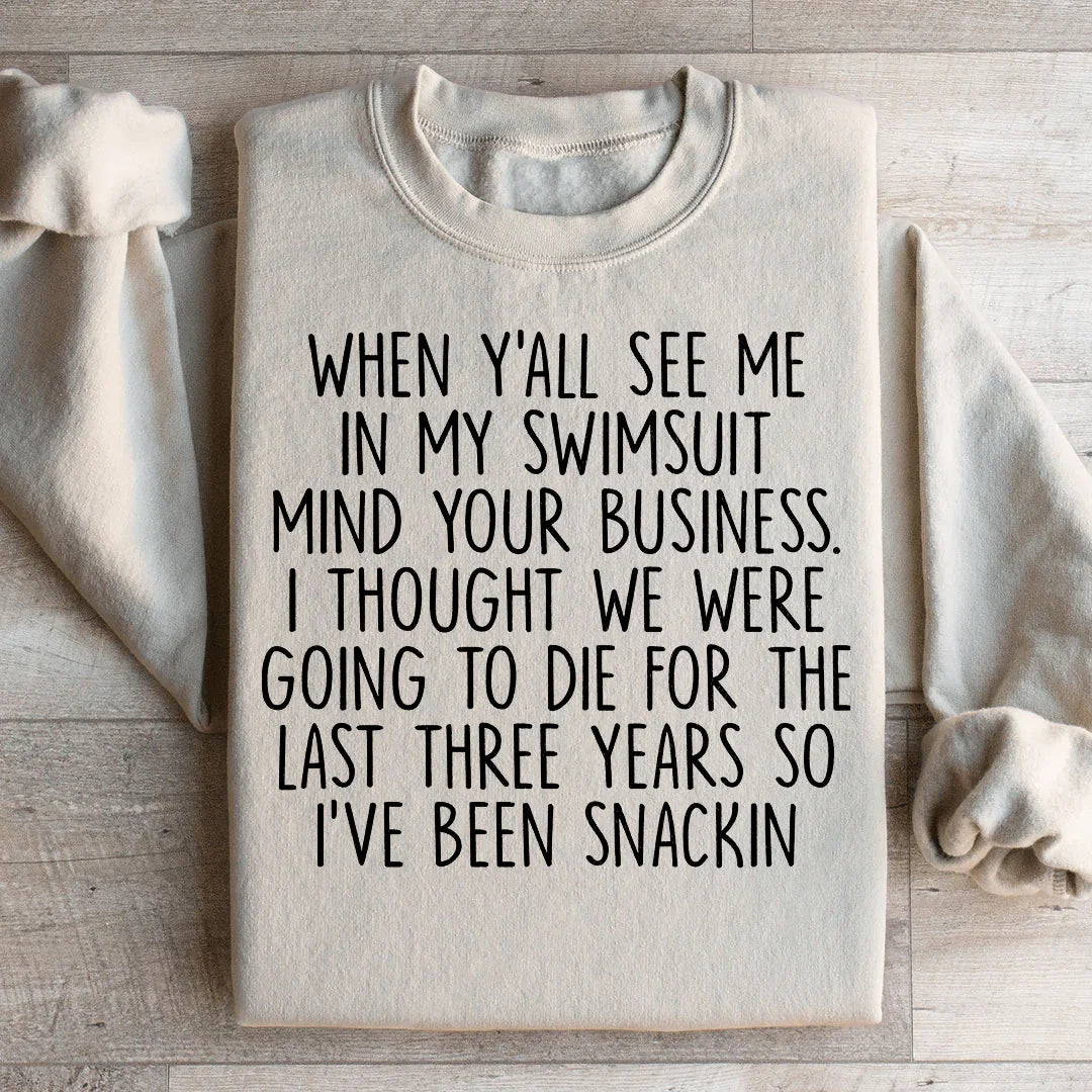 I've Been Snackin Sweatshirt Sand / S Peachy Sunday T-Shirt