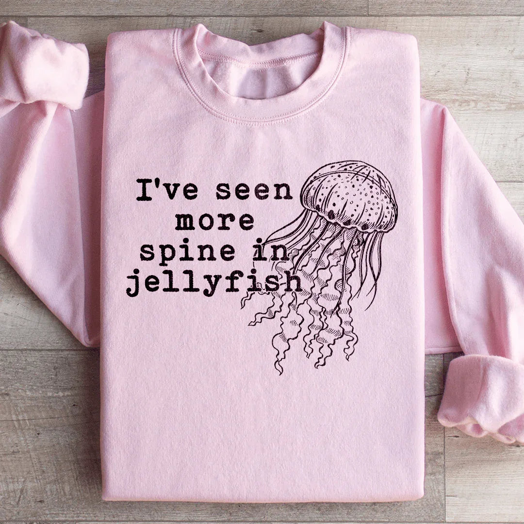 I've Seen More Spine In Jellyfish Sweatshirt Light Pink / S Peachy Sunday T-Shirt