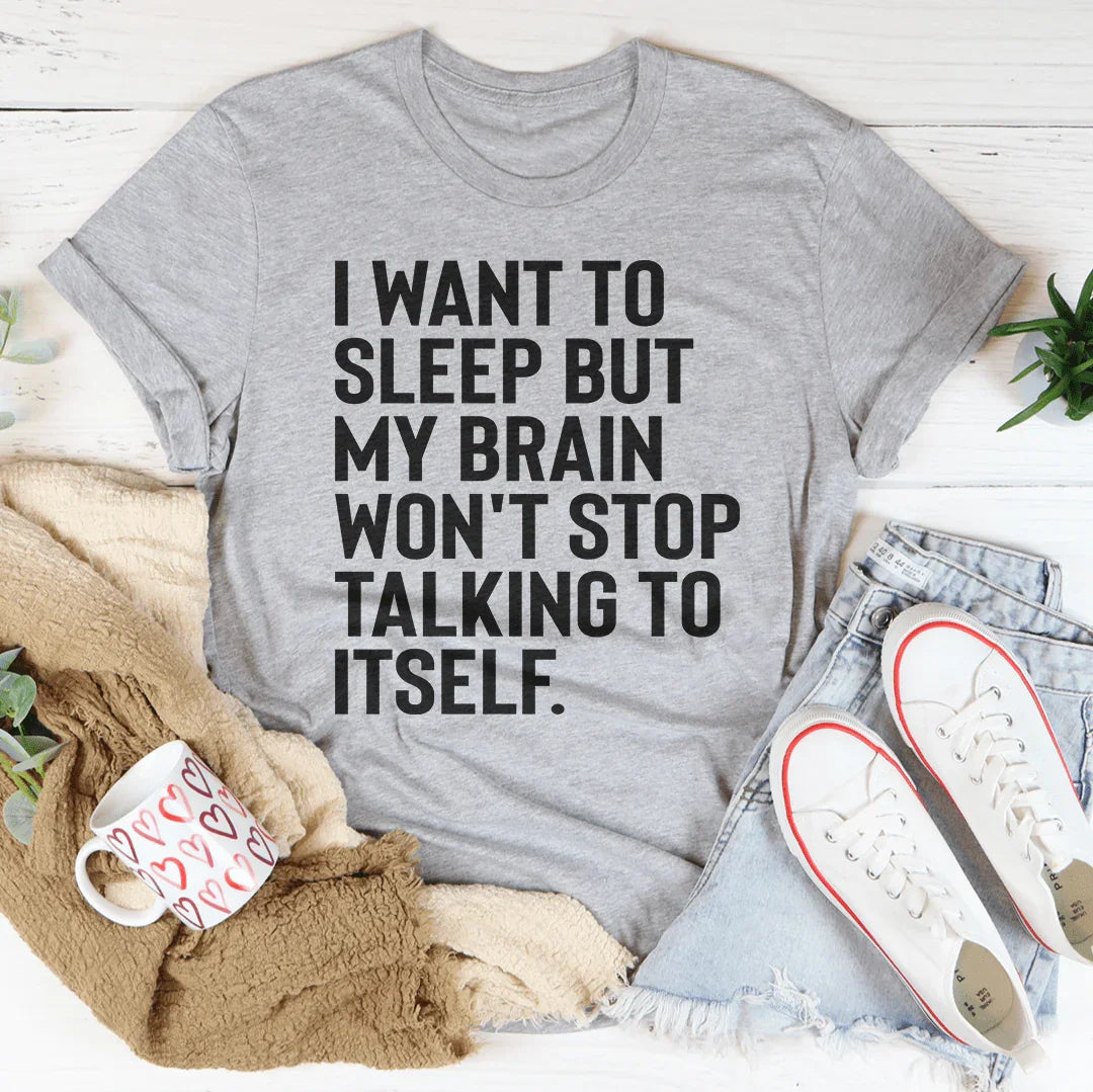 I Want To Sleep Tee Athletic Heather / S Peachy Sunday T-Shirt