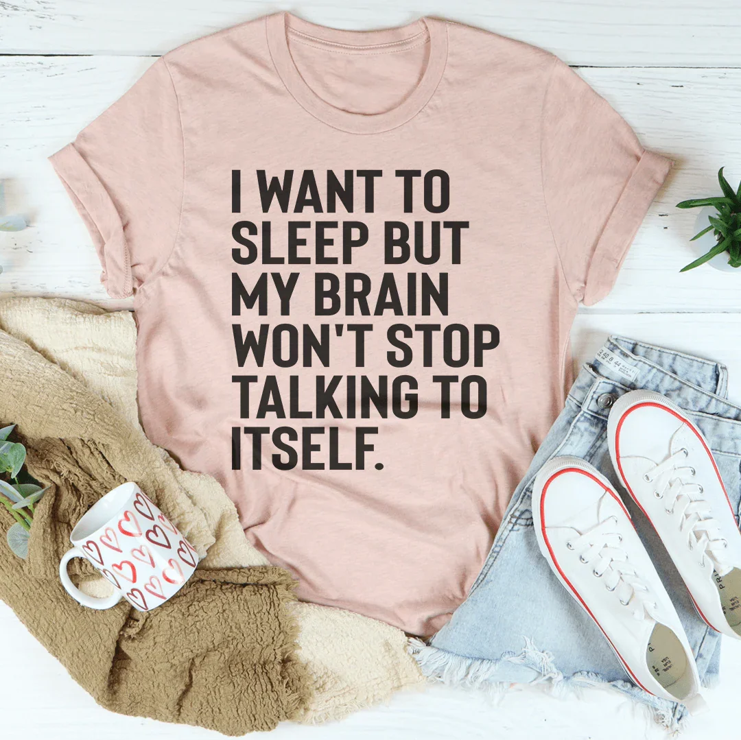 I Want To Sleep Tee Heather Prism Peach / S Peachy Sunday T-Shirt