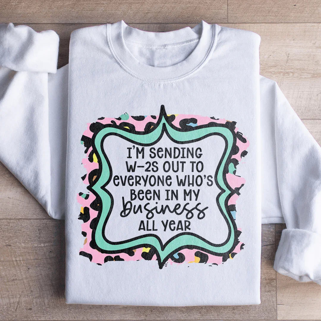 In My Business Sweatshirt White / S Peachy Sunday T-Shirt