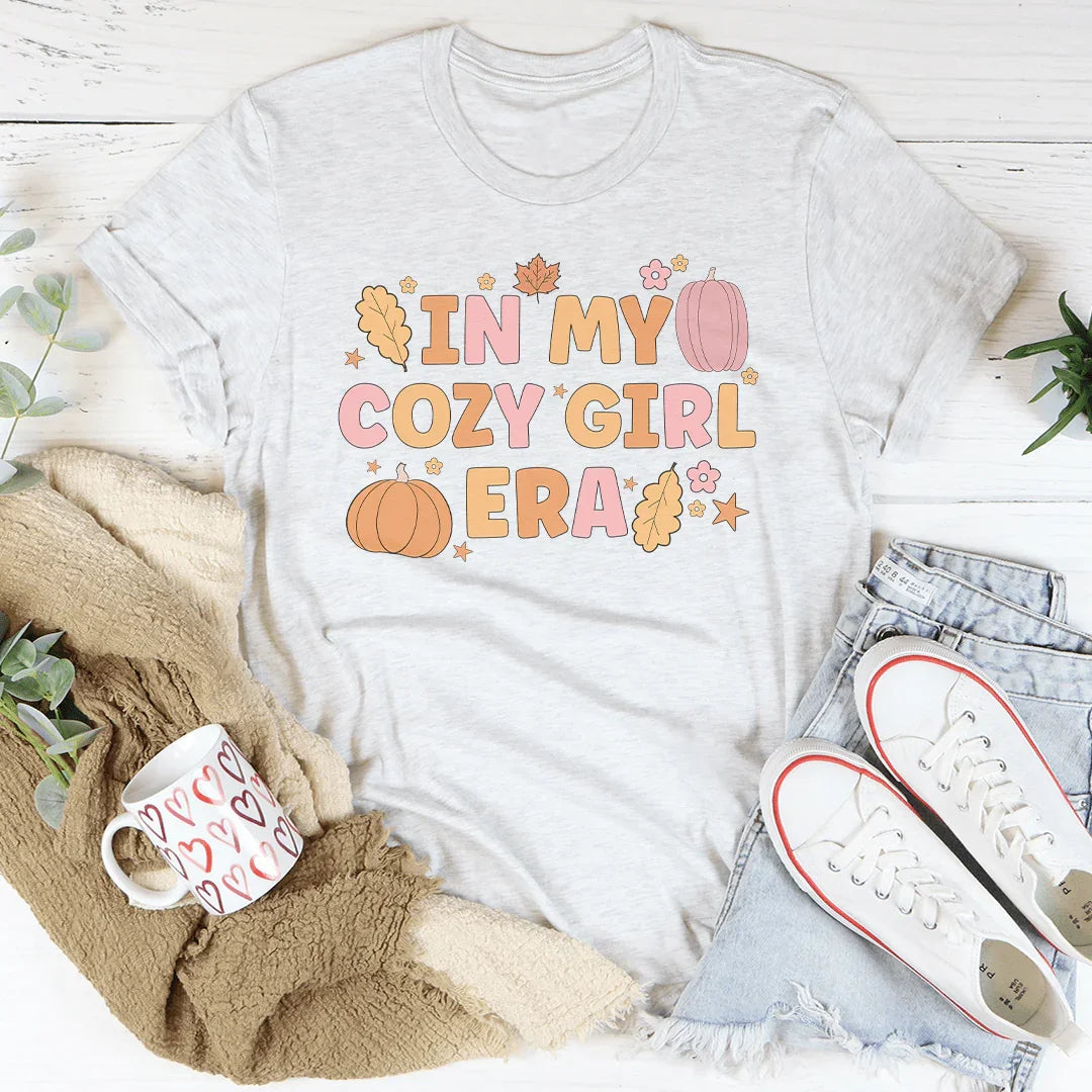 In My Cozy Girl Era Tee Ash / S Peachy Sunday T-Shirt