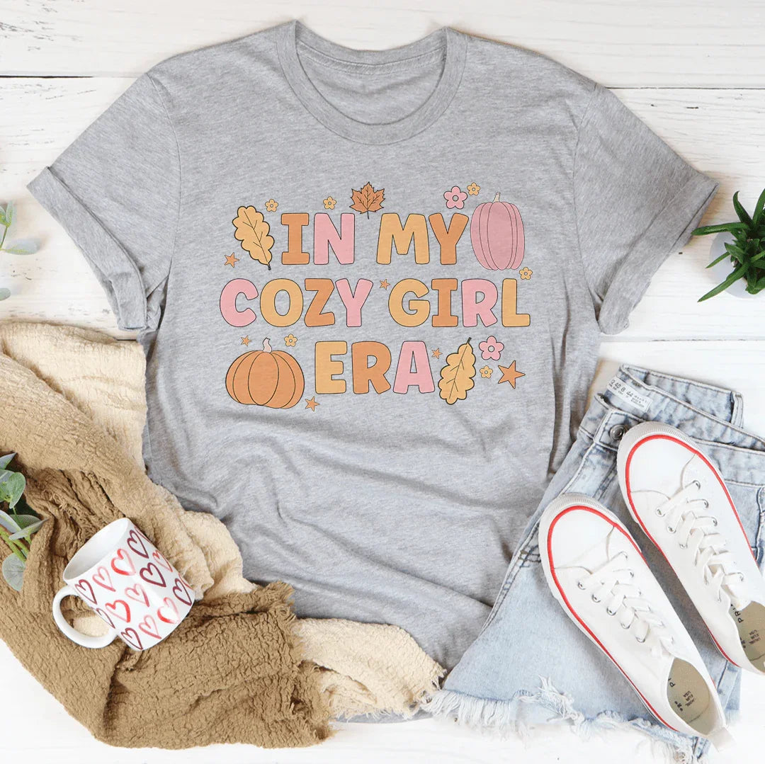 In My Cozy Girl Era Tee Athletic Heather / S Peachy Sunday T-Shirt