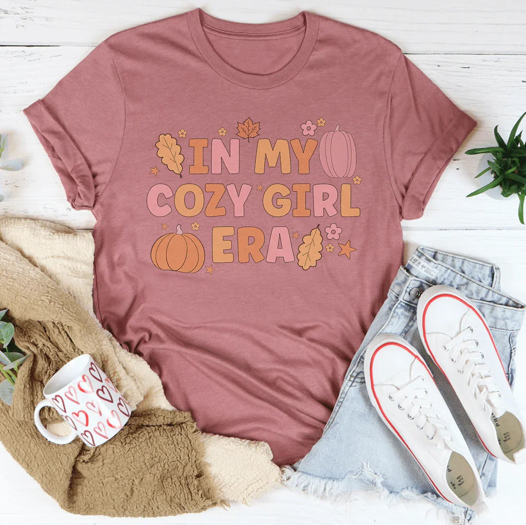 In My Cozy Girl Era Tee Mauve / S Peachy Sunday T-Shirt