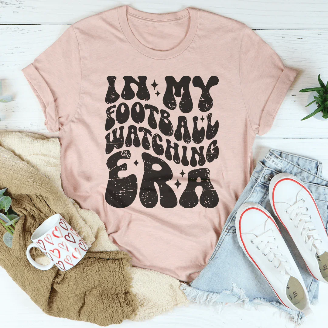 In My Football Watching Era Tee Heather Prism Peach / S Peachy Sunday T-Shirt