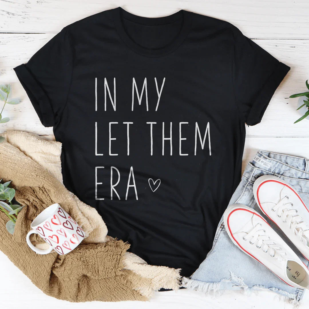 In My Let Them Era Tee Black Heather / S Peachy Sunday T-Shirt