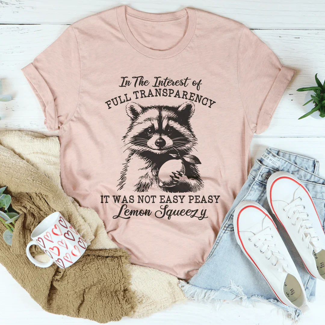 In The Interest Of Full Transparency Tee Heather Prism Peach / S Peachy Sunday T-Shirt