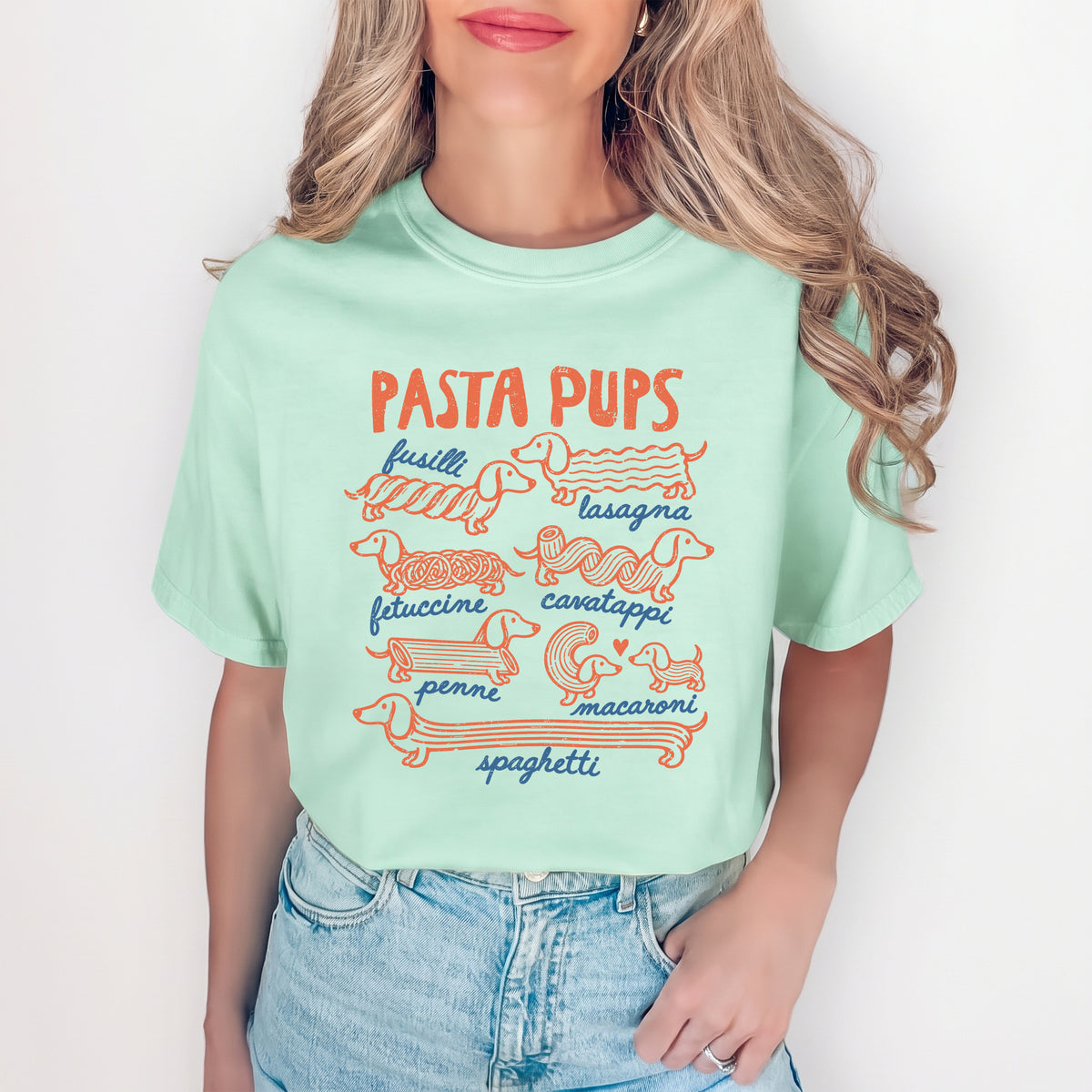 Lustiges Dackel-Nudelwelpen-T-Shirt