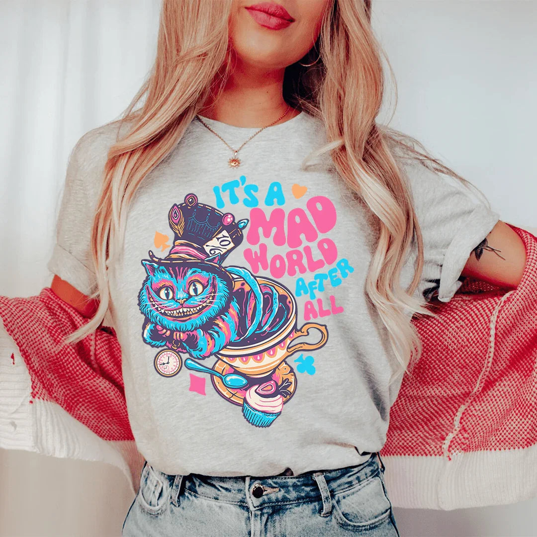 It's A Mad World After All Tee Athletic Heather / S Printify T-Shirt T-Shirt