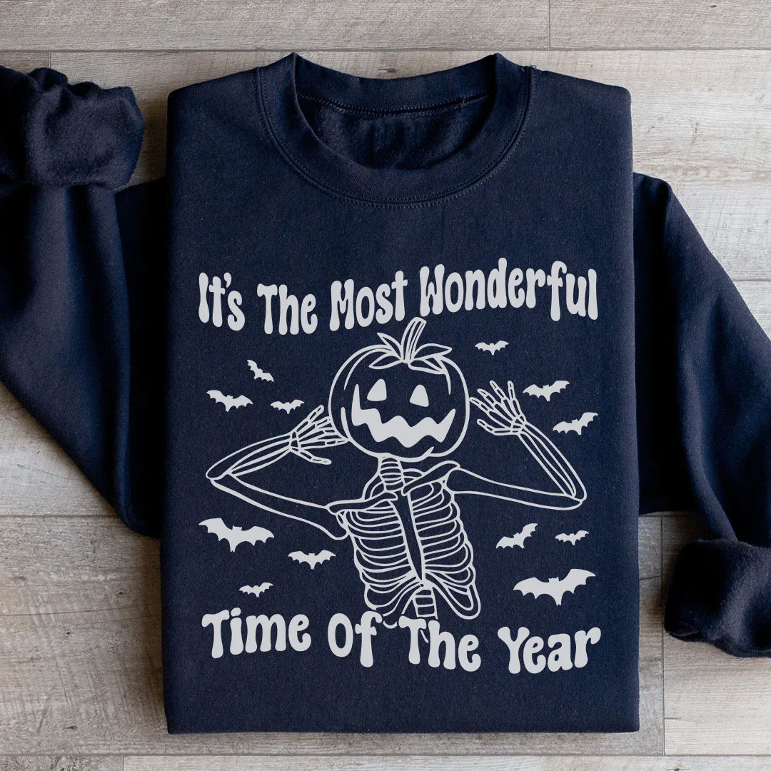 It's The Most Wonderful Time Of The Year Sweatshirt Black / S Peachy Sunday T-Shirt