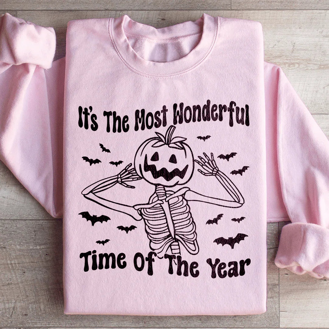 It's The Most Wonderful Time Of The Year Sweatshirt Light Pink / S Peachy Sunday T-Shirt