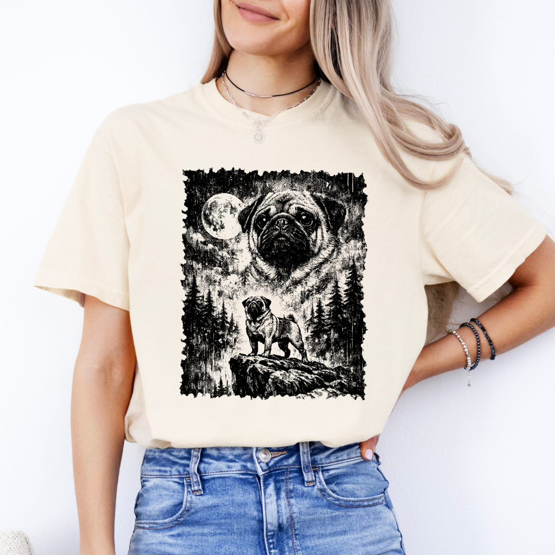 Personalized Vintage Pug Shirt