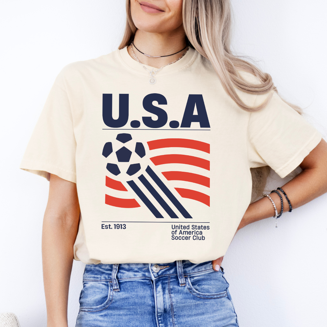 United States Of America Soccer Club Tee