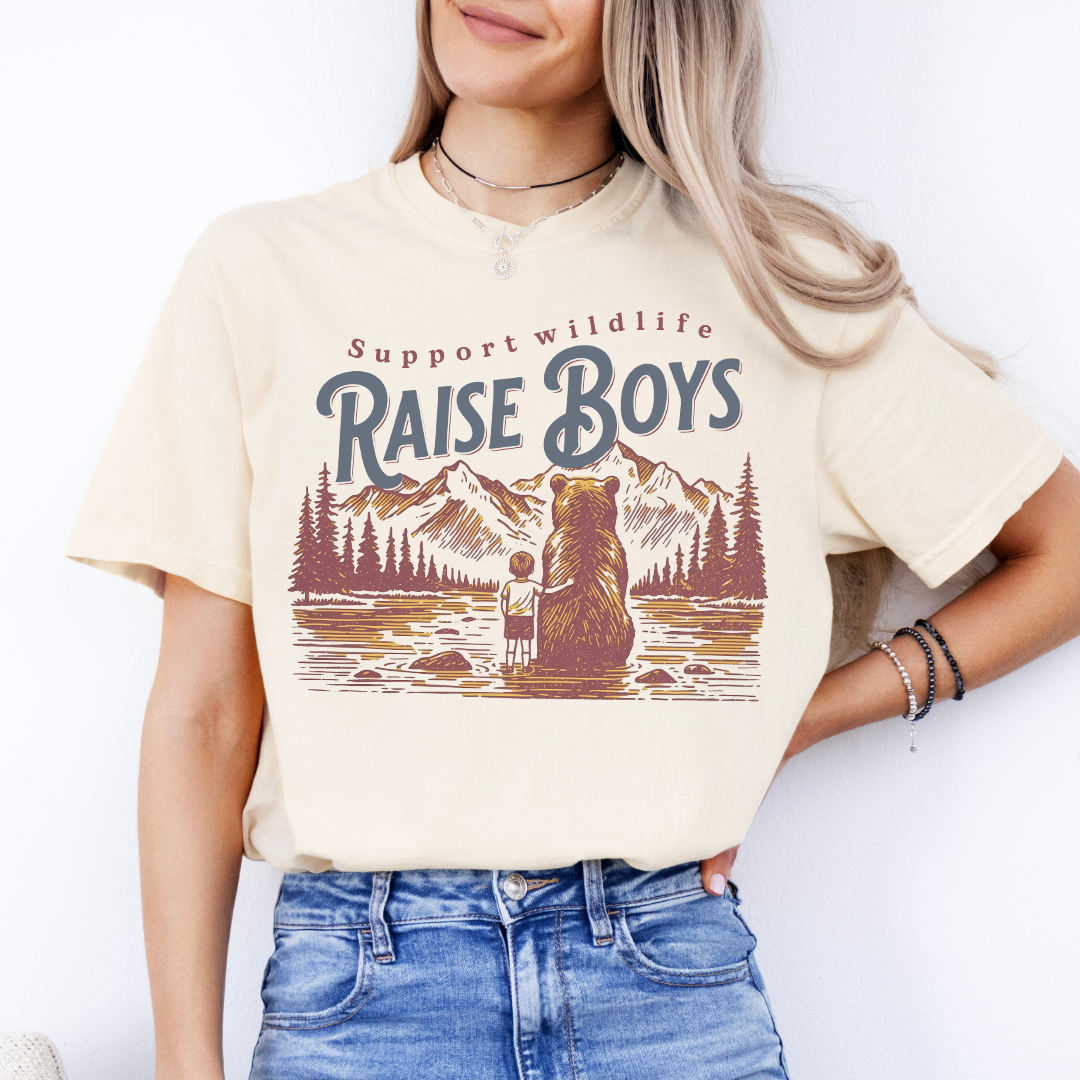 T-shirt Support Wildlife Raise Boys