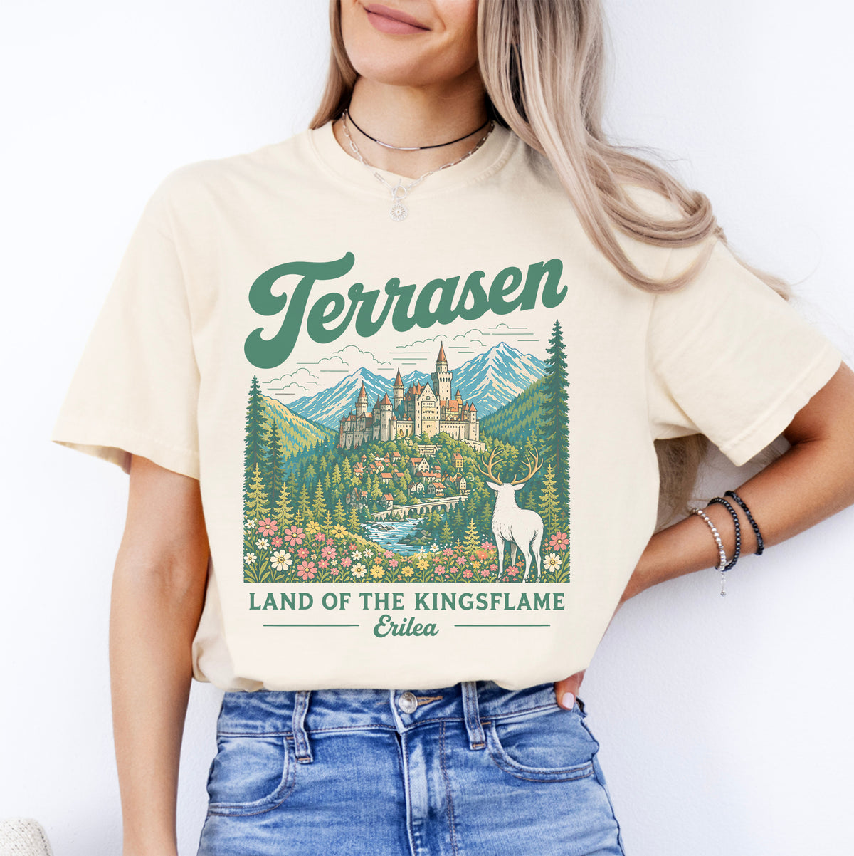T-shirt Terrasen, terre de la flamme des rois