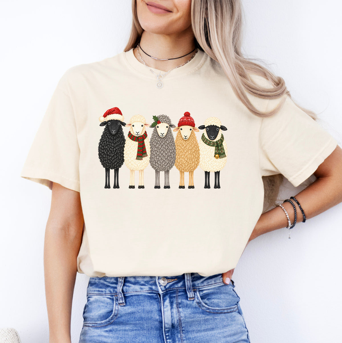 T-shirt de Noël avec un mouton