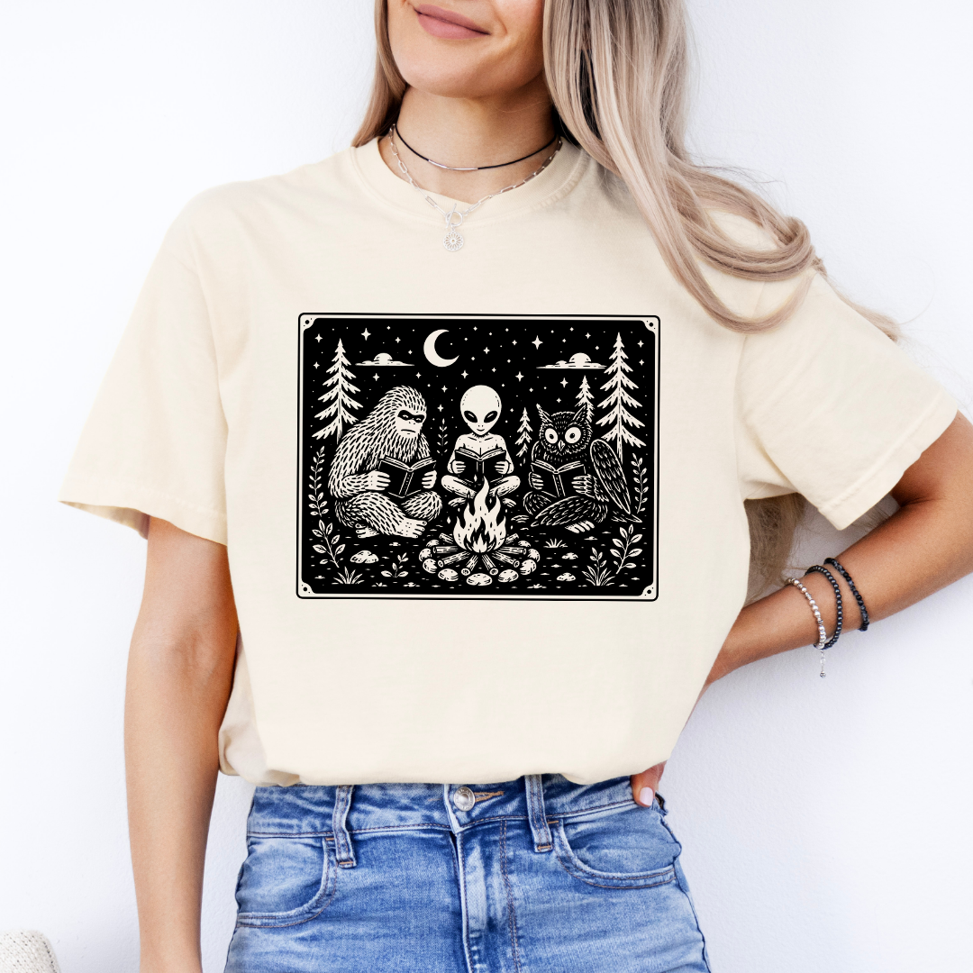 Cryptid Book Club Tee