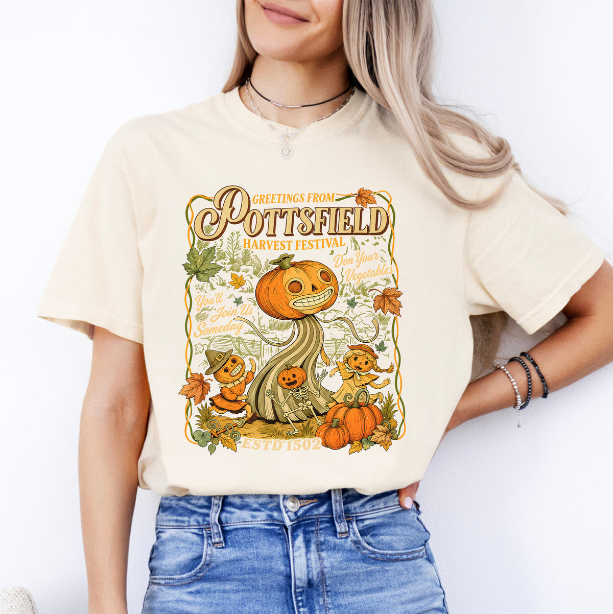 Greetings From Pottsfield Harvest Festival Tee