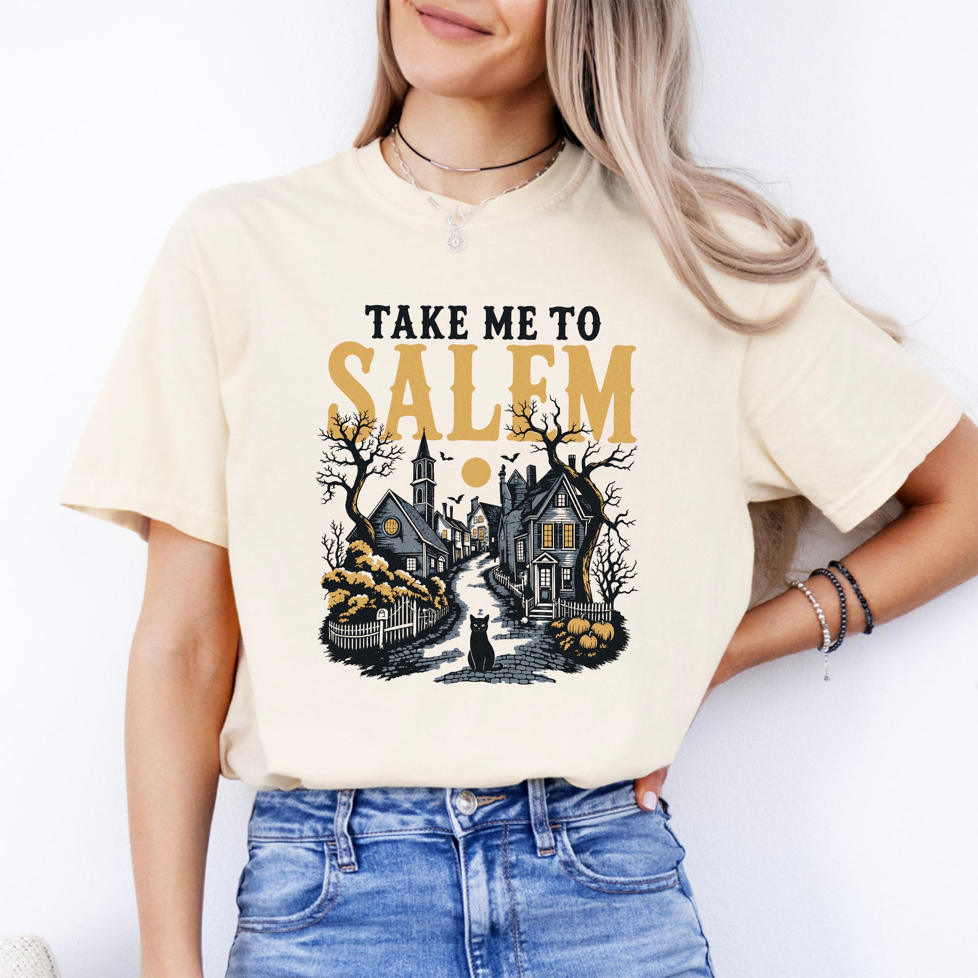 Digitales Retro-Halloween-T-Shirt