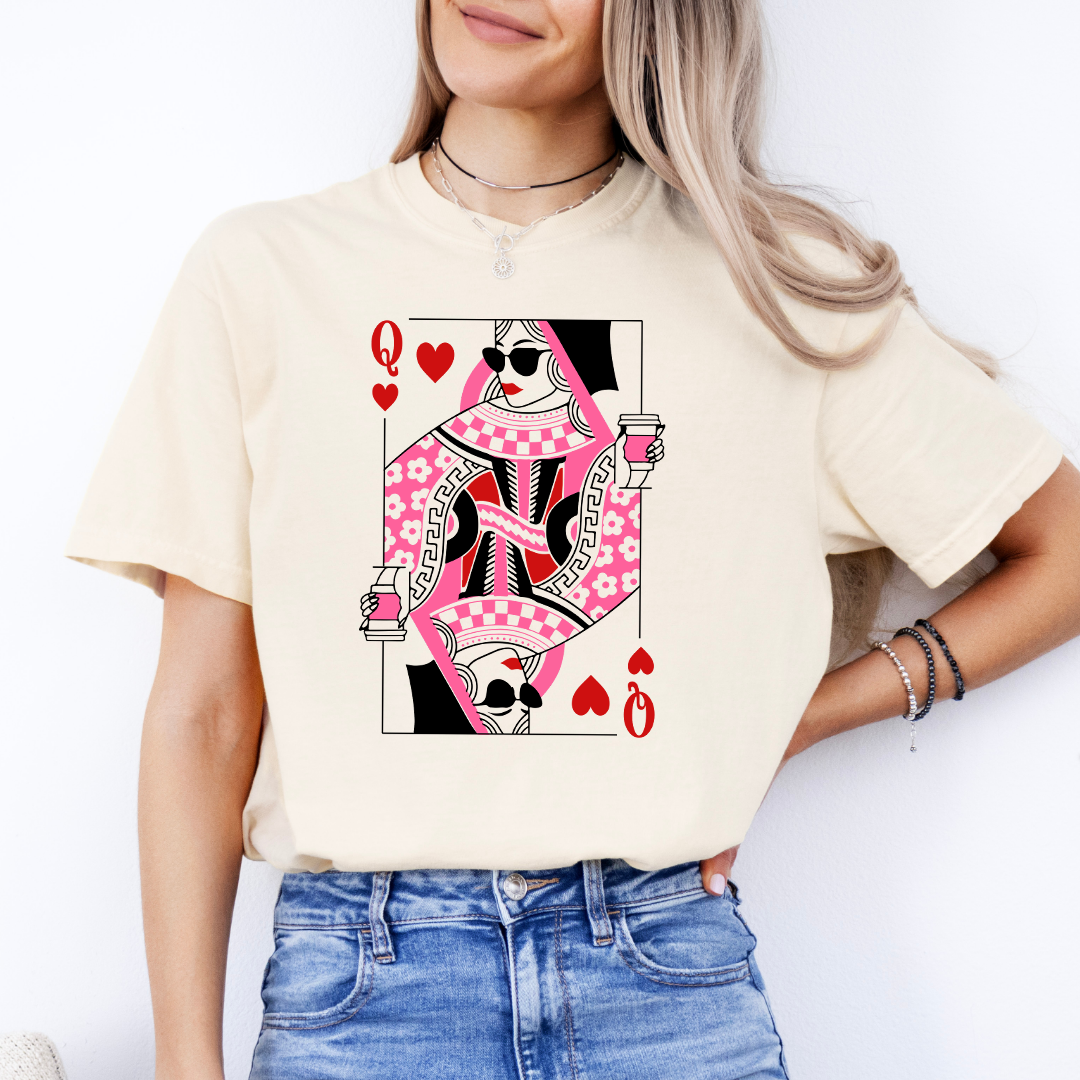 Camiseta de café Reina de Corazones