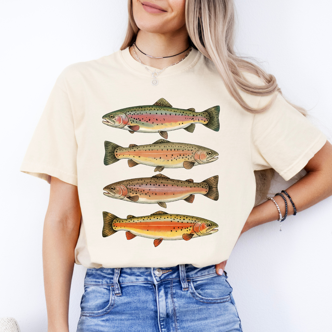Rainbow Trout Fishes Tee