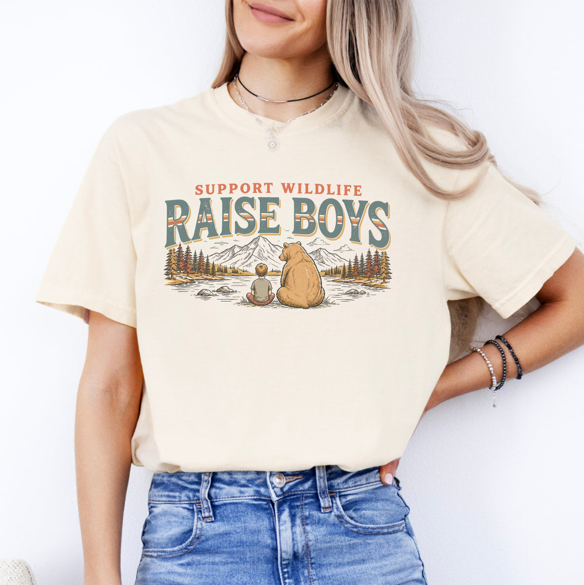 T-shirt pour garçons « Soutenez la faune sauvage »