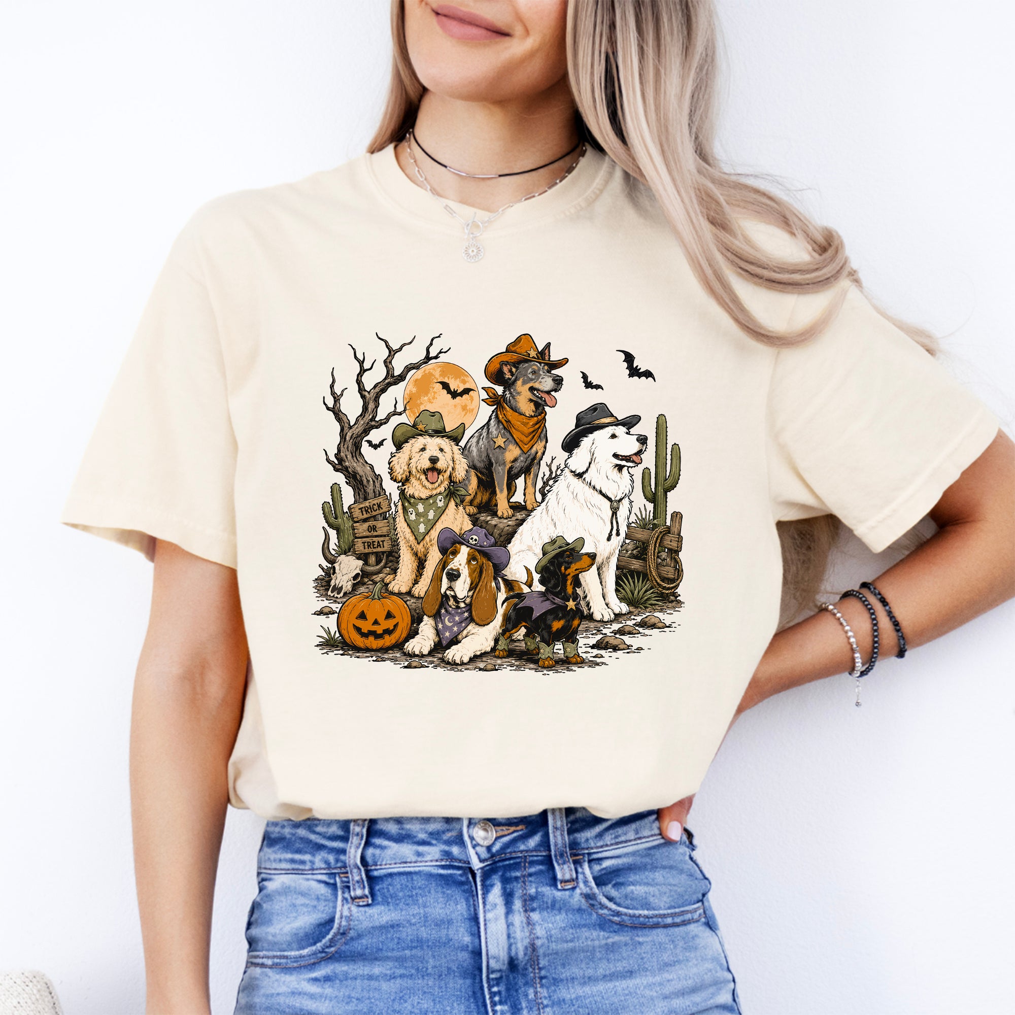 T-shirt Chiens de cow-boys de l’Ouest