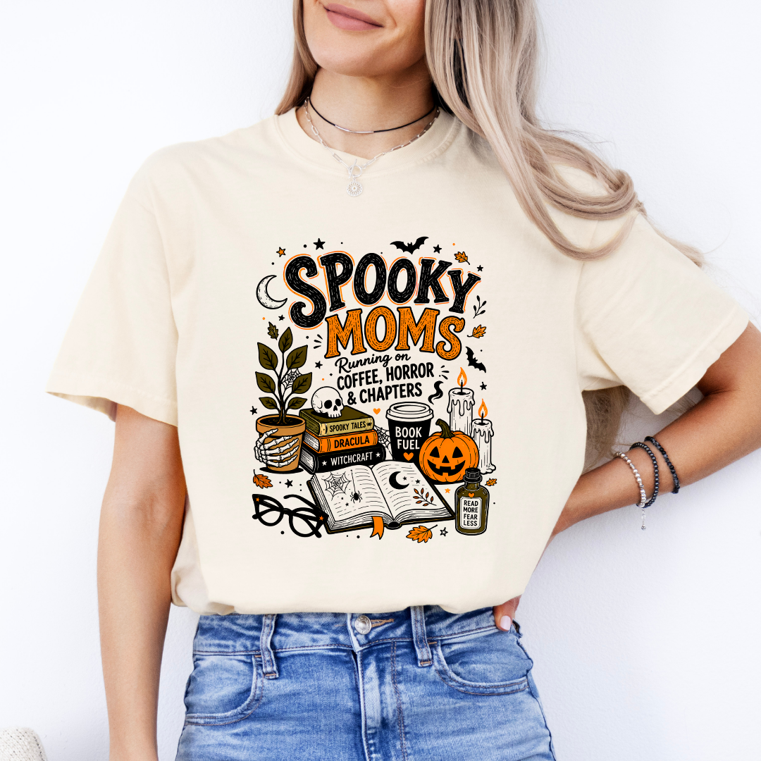 Spooky Moms Book Club Tee