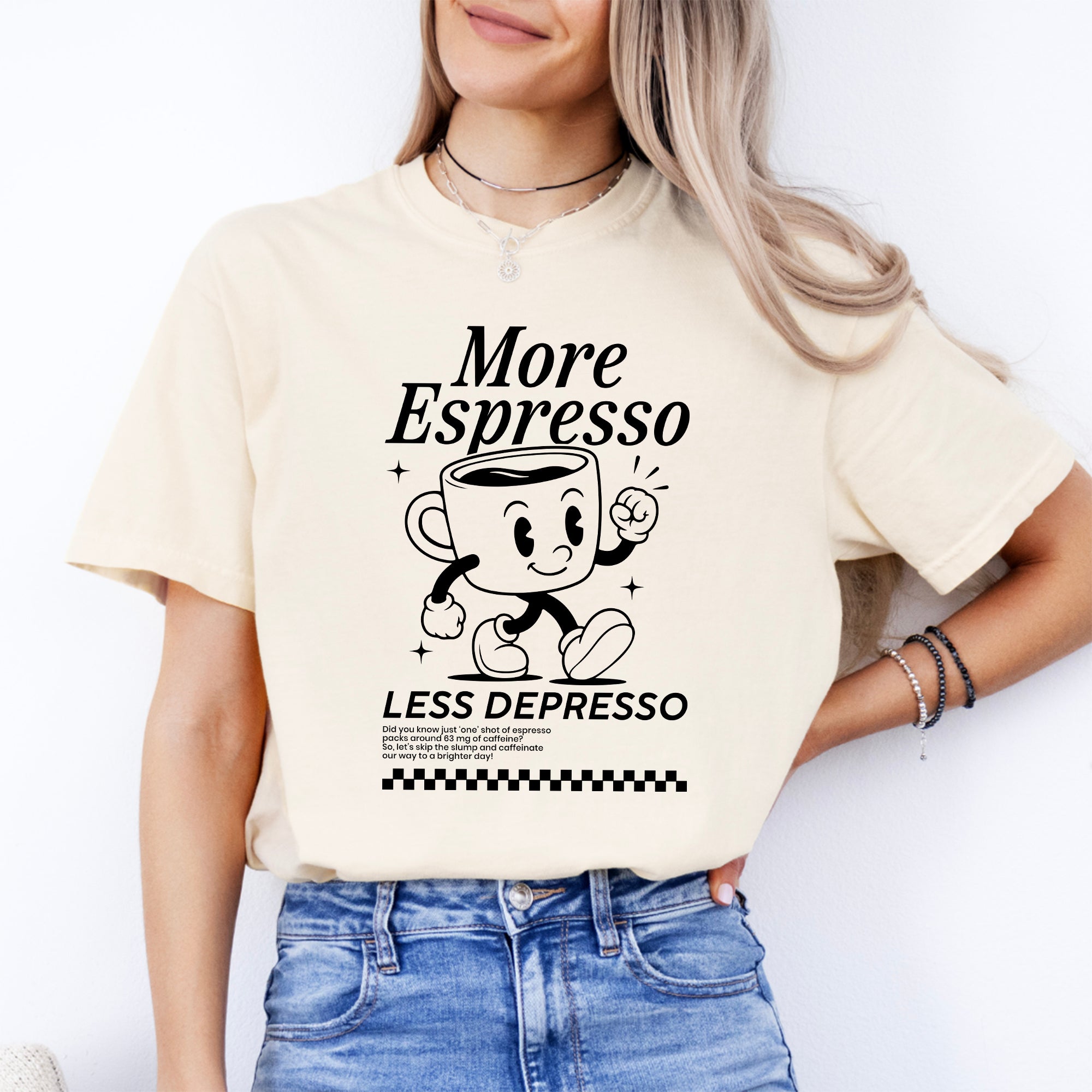 Camiseta «Más espresso, menos depresión»
