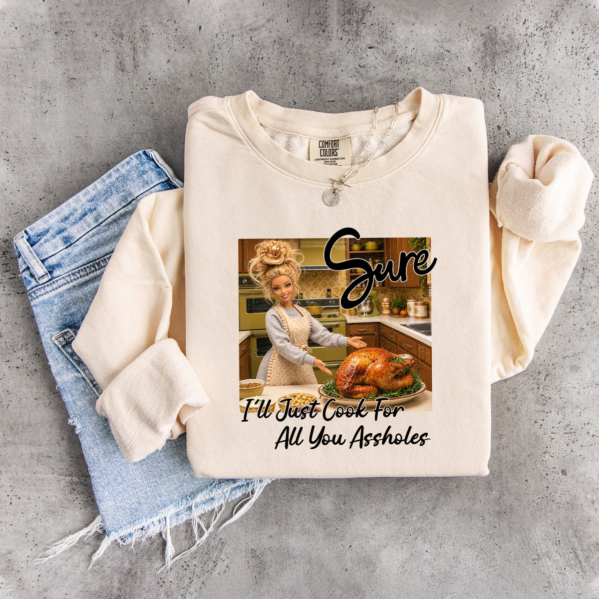 Sudadera «Solo cocinaré para ustedes, idiotas»