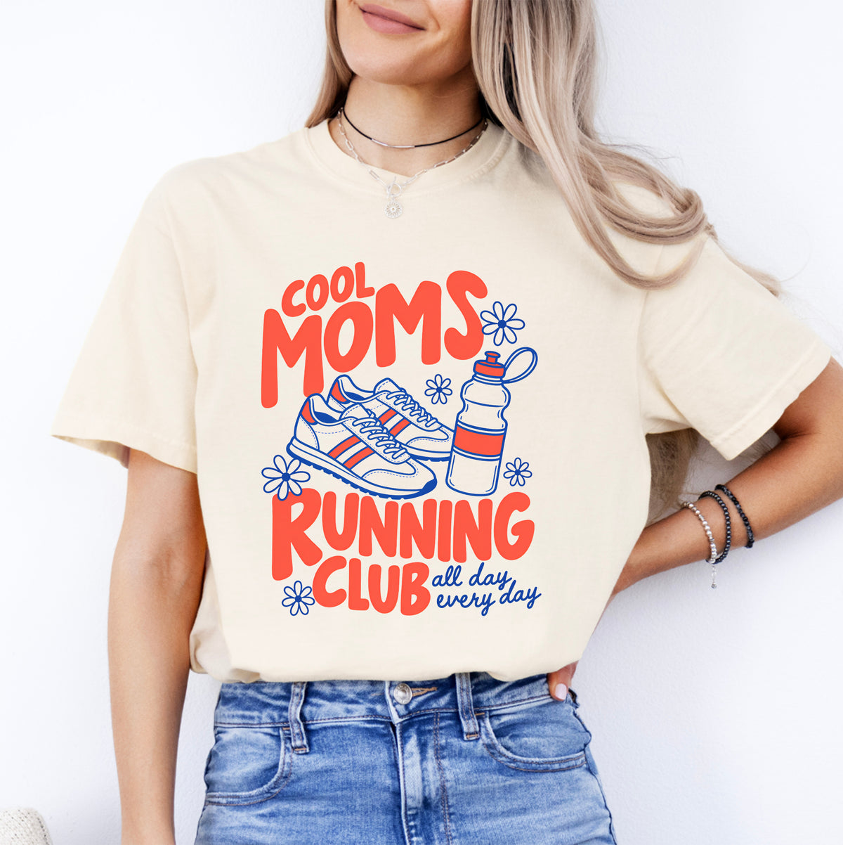 T-shirt du club de course des mamans cool
