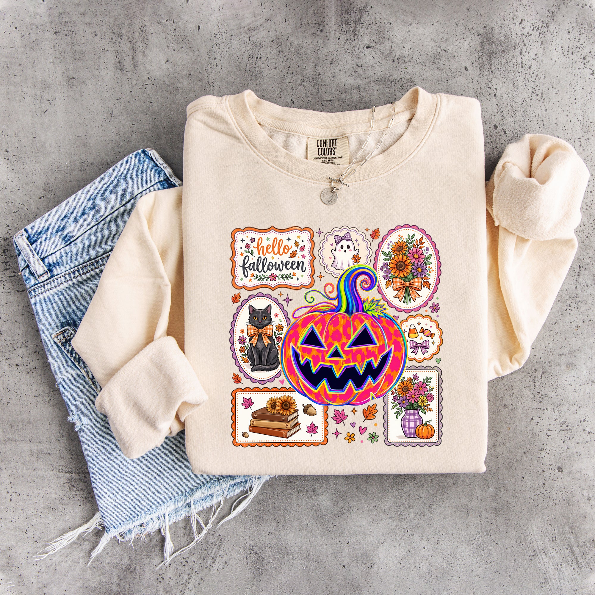 Hallo Falloween-Sweatshirt