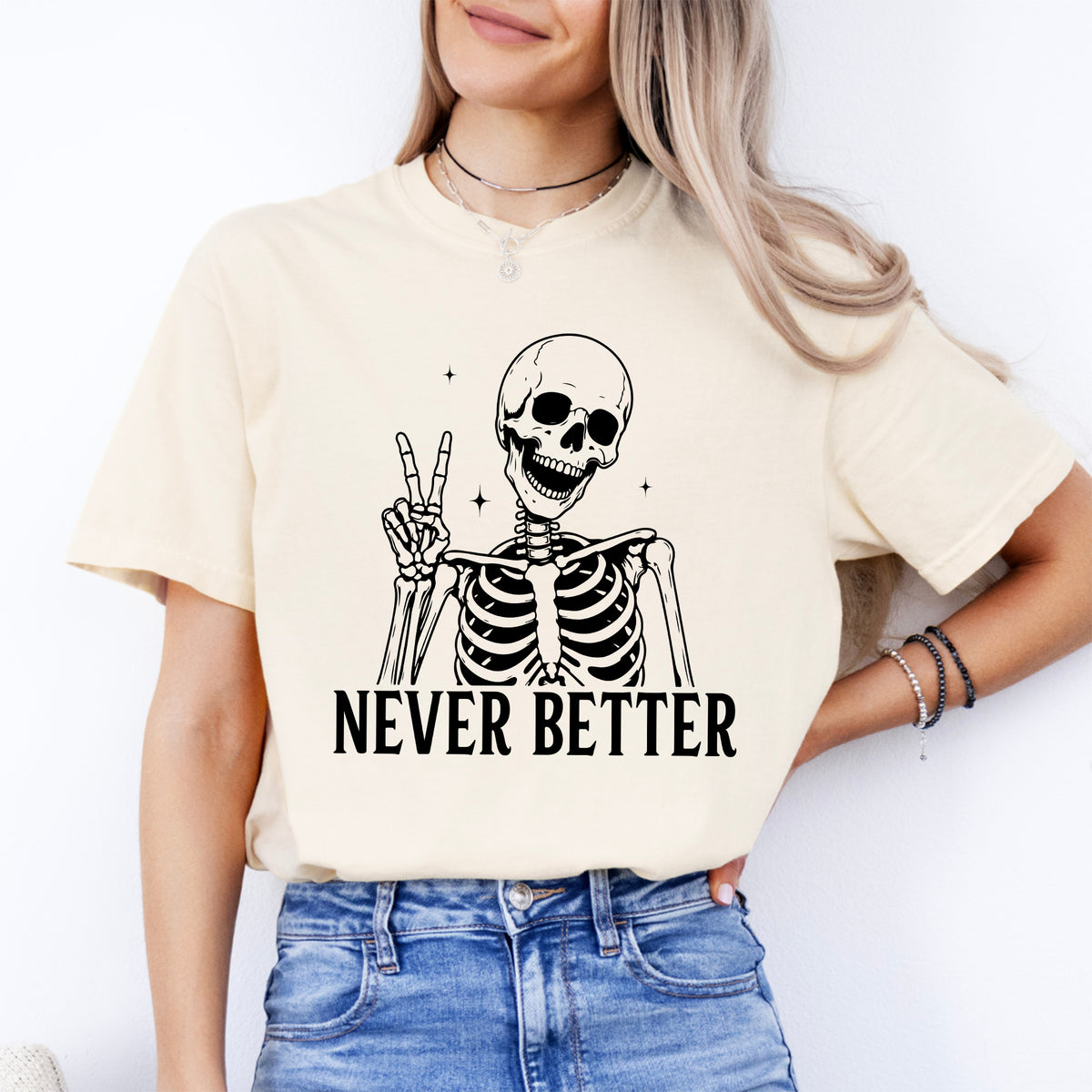 Skelett-T-Shirt „Noch nie besser“
