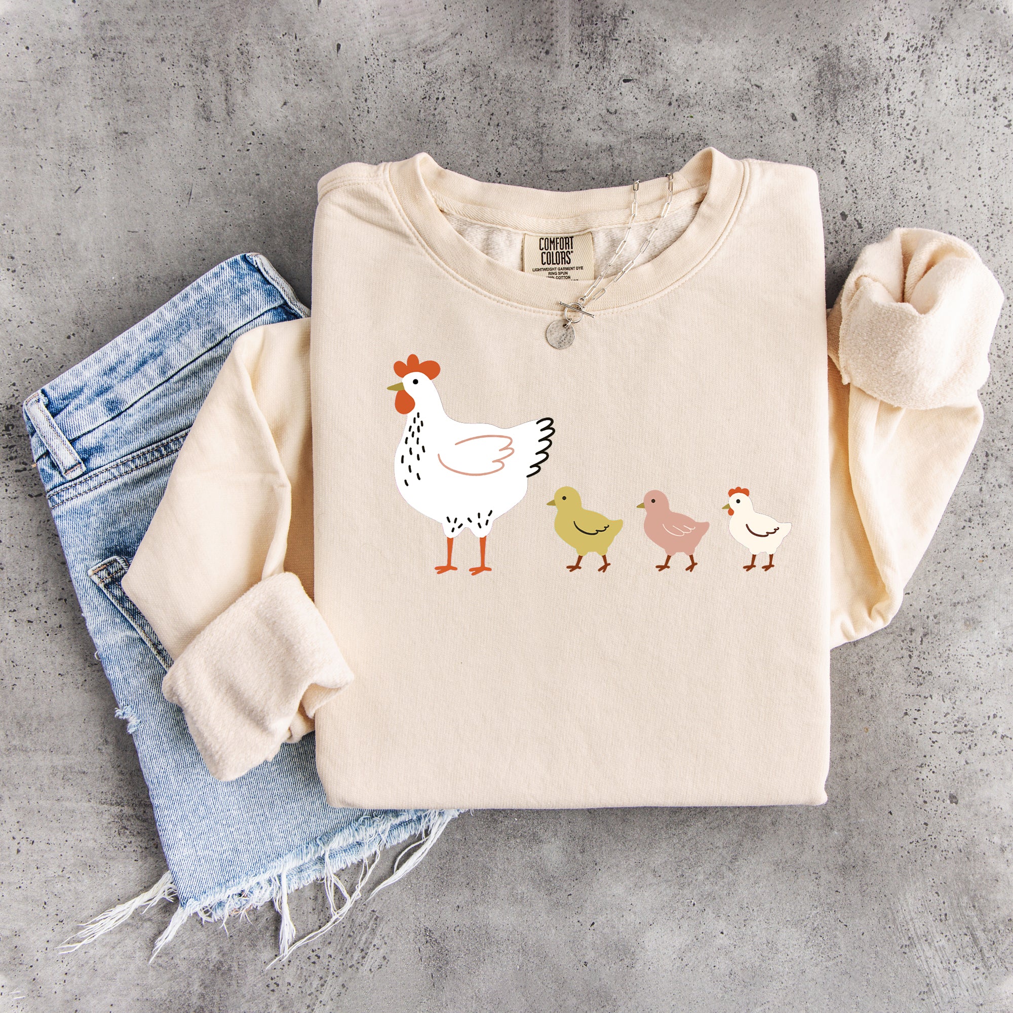 Niedliches Küken- und Hühner-Sweatshirt