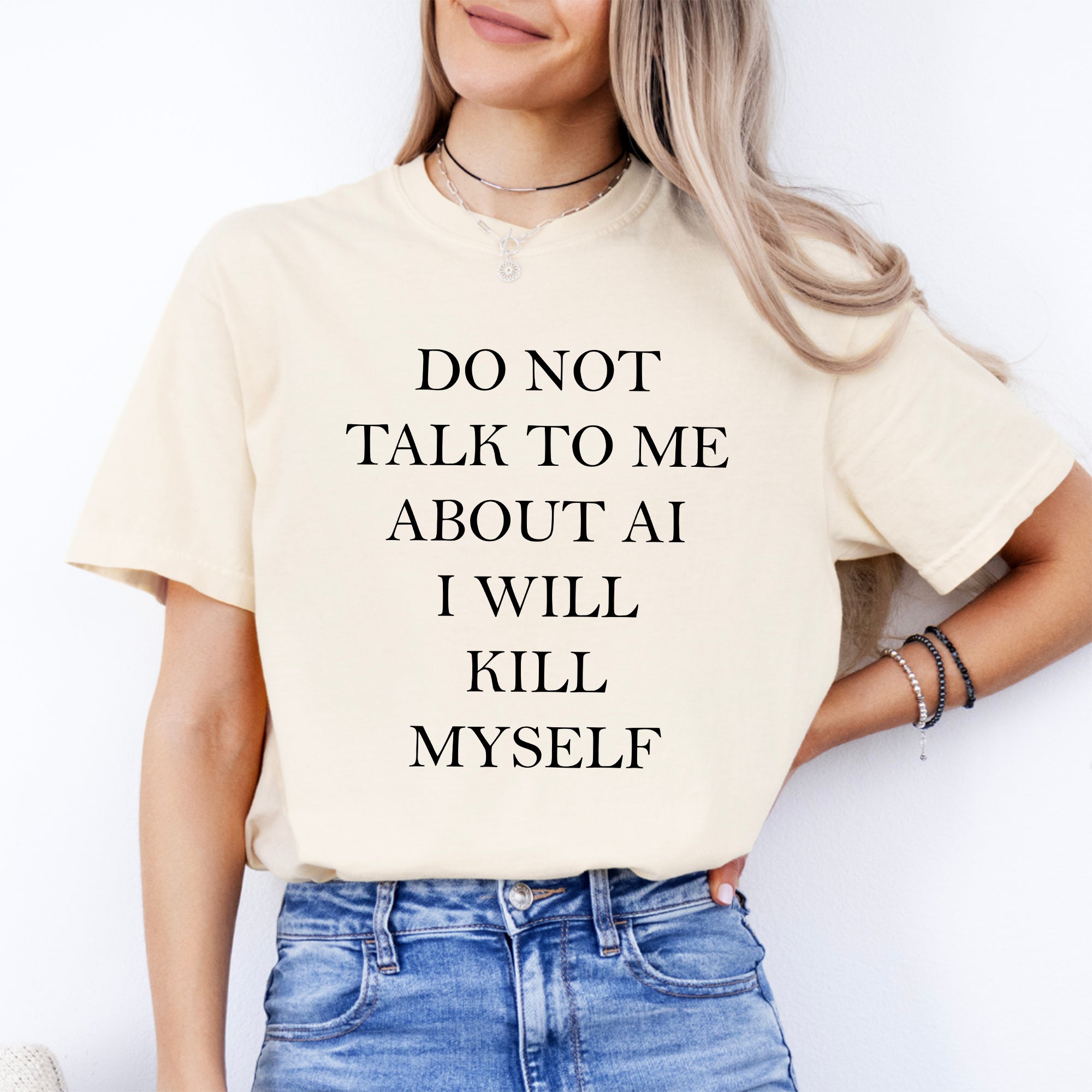 Sprich mit mir nicht über KI-T-Shirt