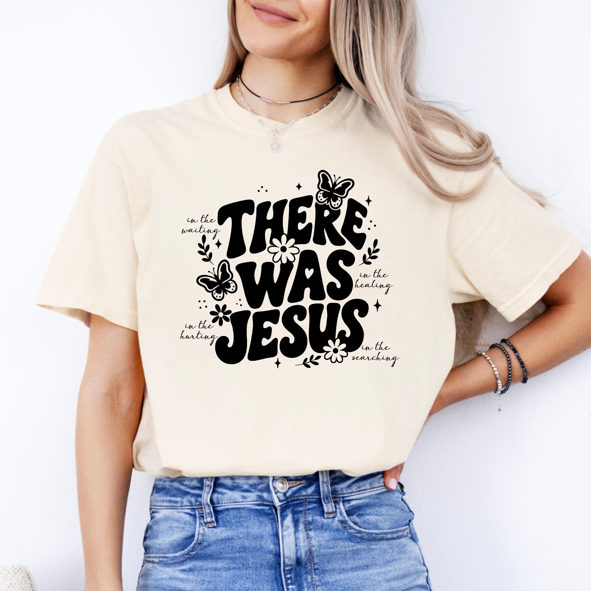 Retro-T-Shirt „There Was Jesus“