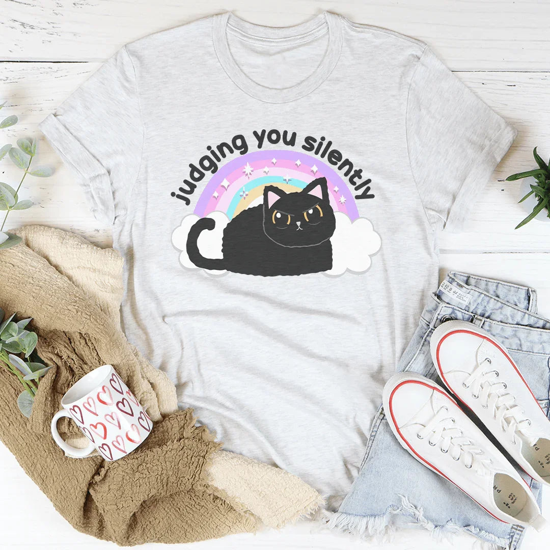 Judging You Silently Tee Ash / S Peachy Sunday T-Shirt