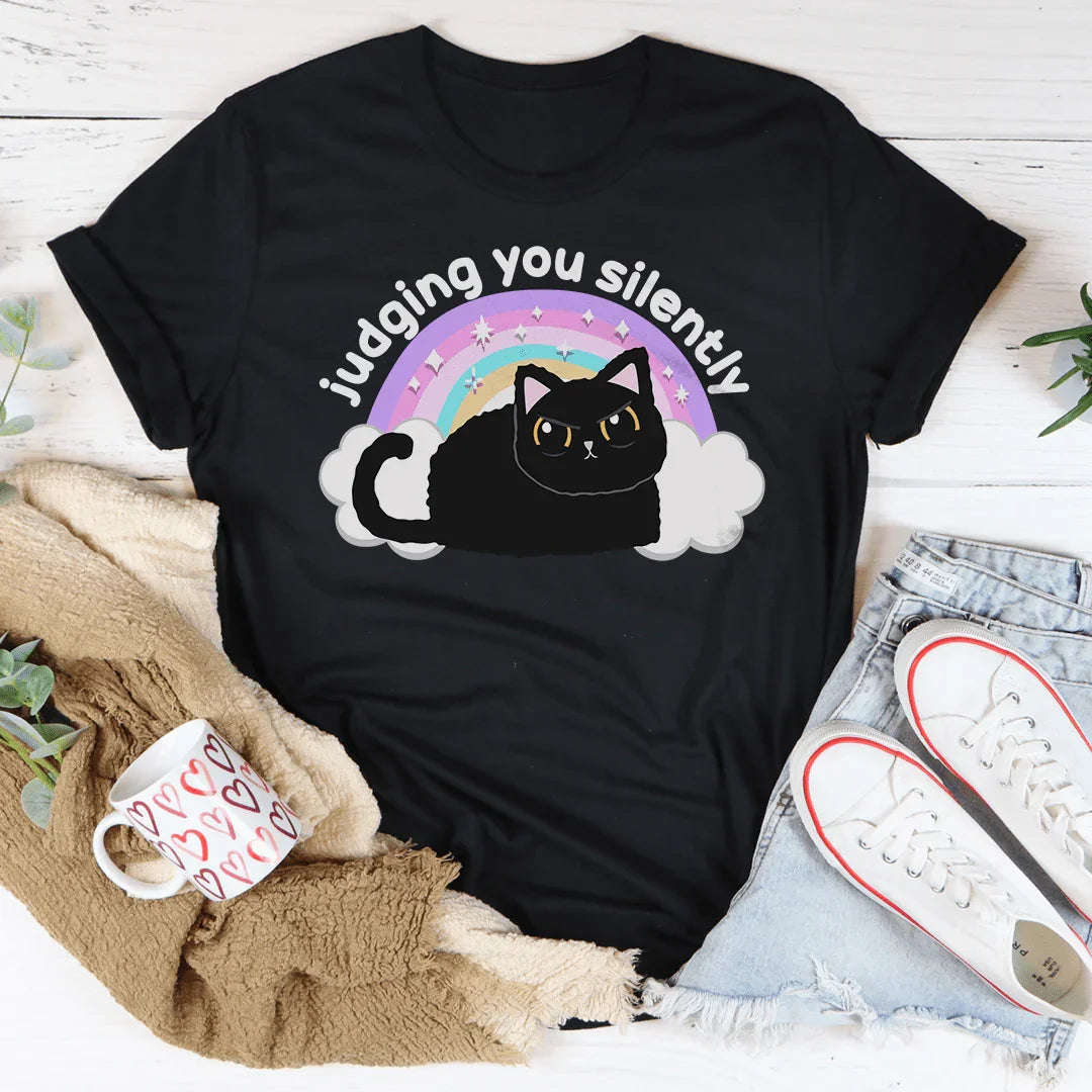 Judging You Silently Tee Black Heather / S Peachy Sunday T-Shirt