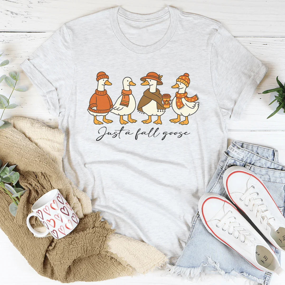 Just A Fall Goose Tee Ash / S Peachy Sunday T-Shirt