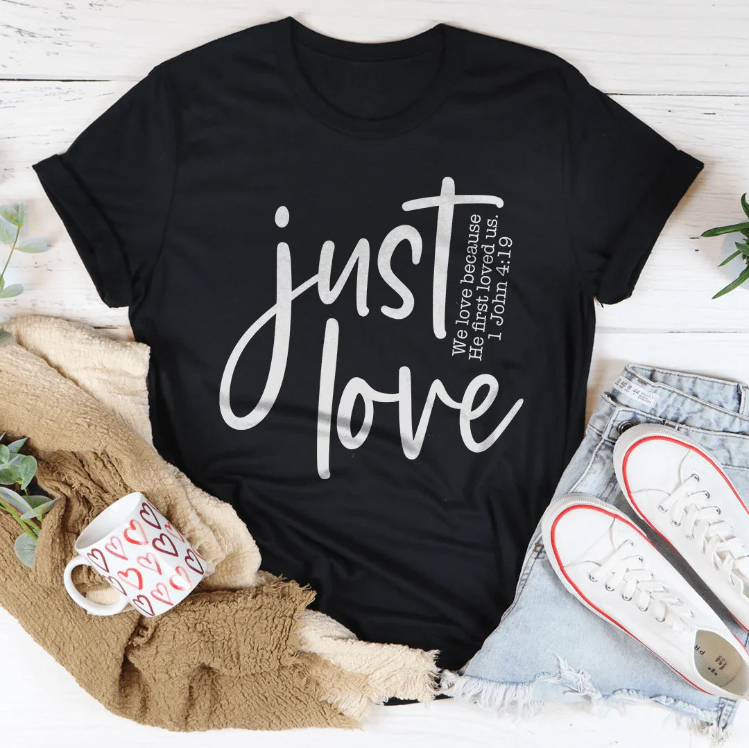 Just Love Tee Black Heather / S Peachy Sunday T-Shirt