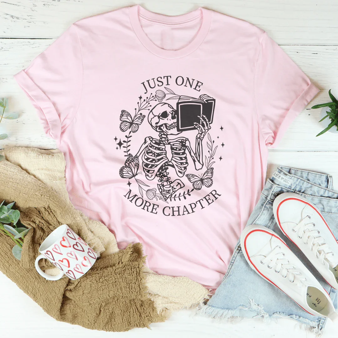 Just One More Chapter Tee Peachy Sunday T-Shirt