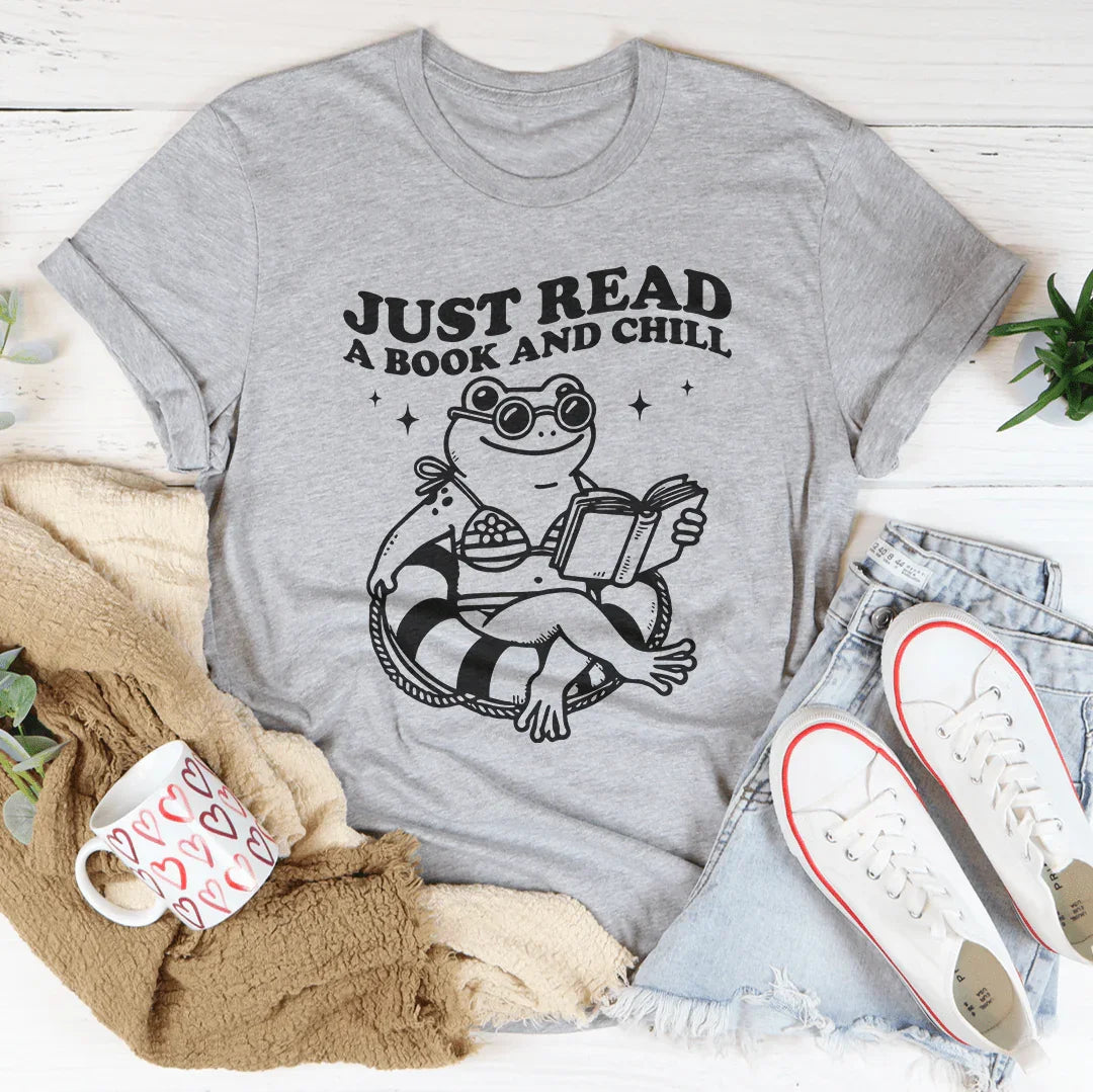 Just Read A Book And Chill Tee Athletic Heather / S Peachy Sunday T-Shirt